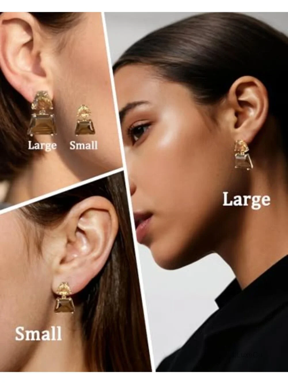 Hypoallergenic Crystal Dangle Earrings for Women - 27mm Drop Earrings